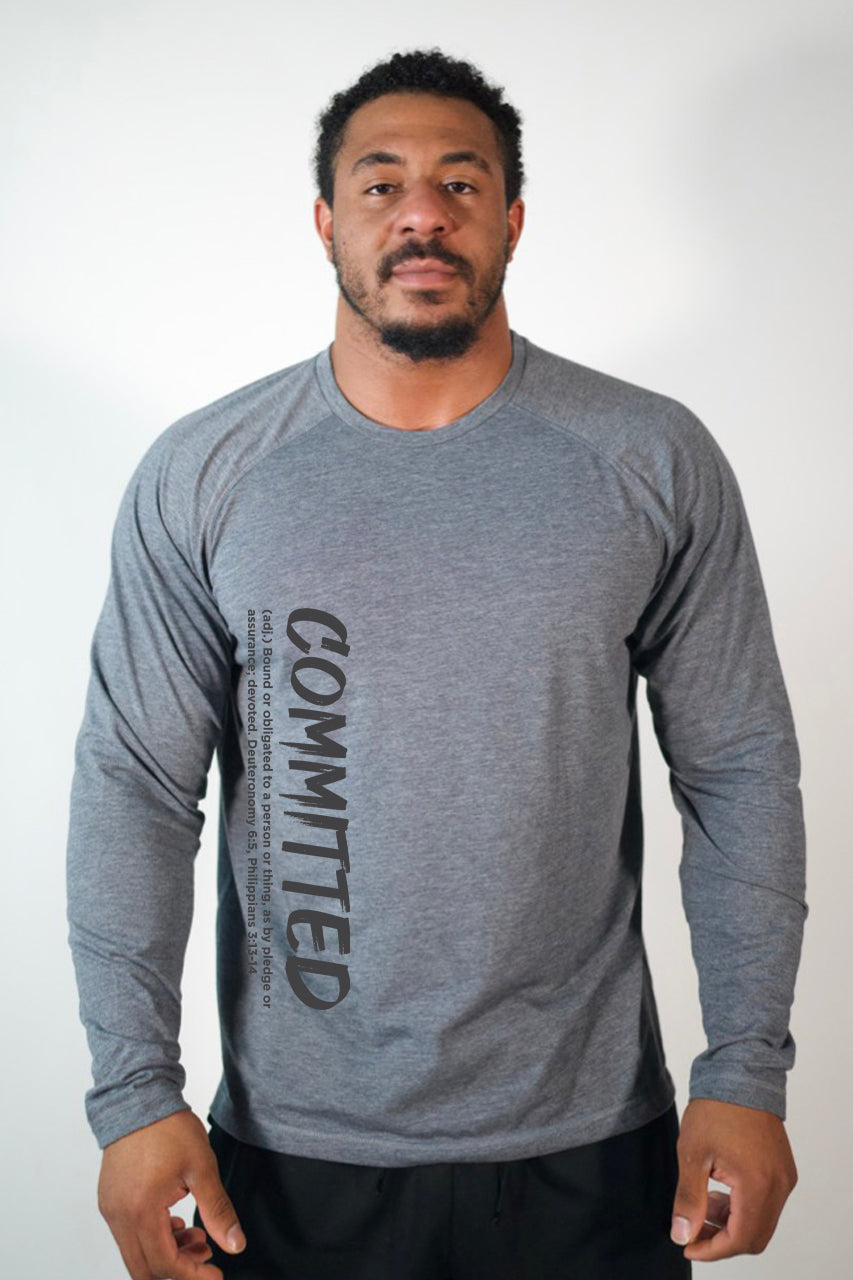LS T-Shirt Performance "Committed"