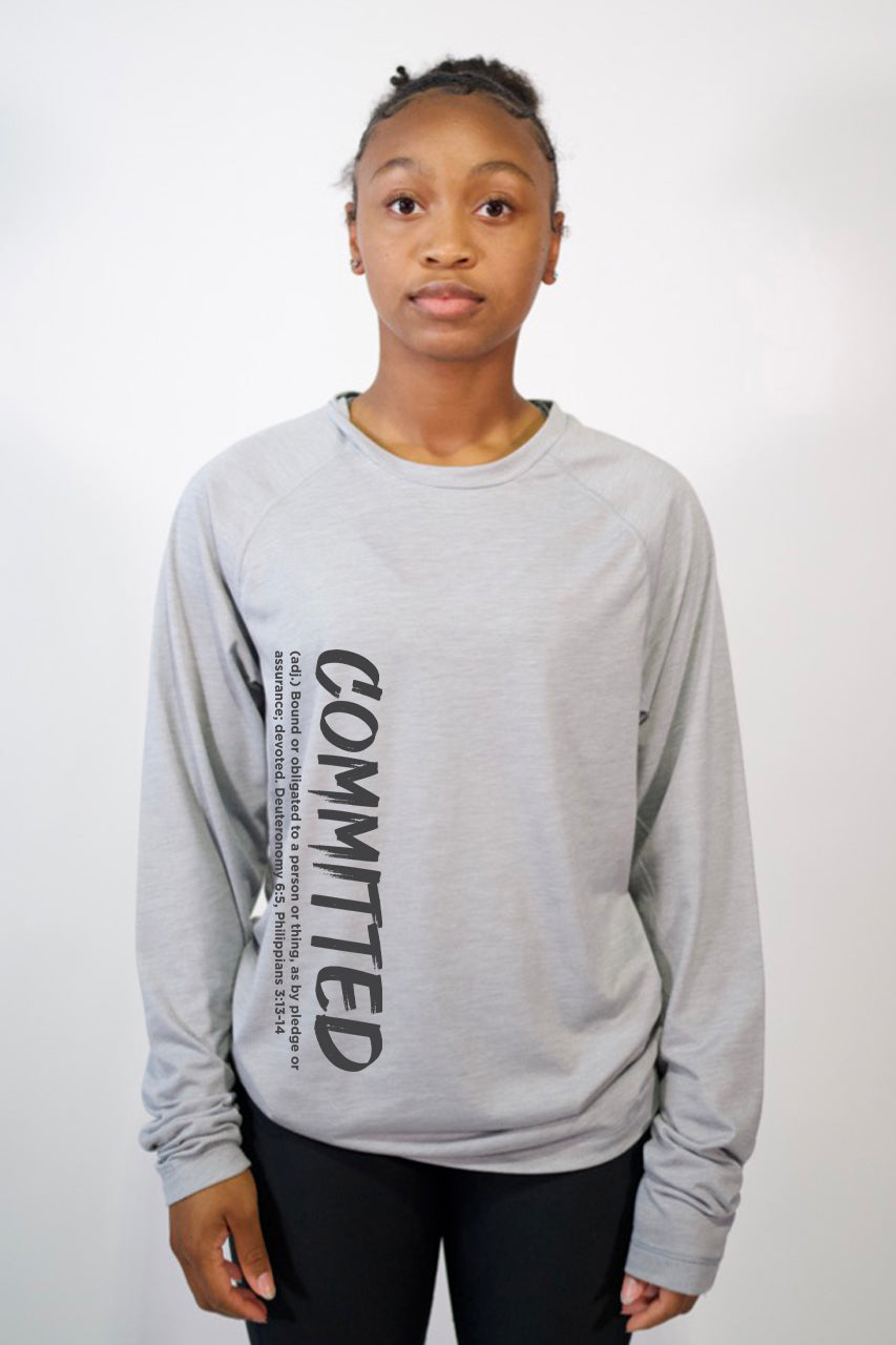 LS T-Shirt Performance "Committed"