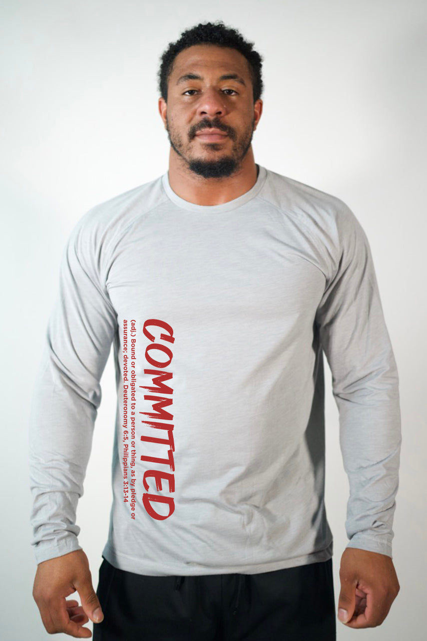 LS T-Shirt Performance "Committed"