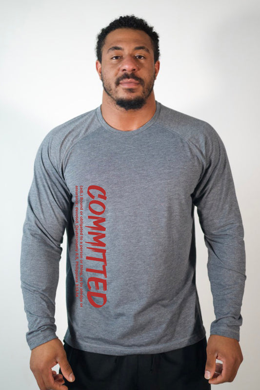 LS T-Shirt Performance "Committed"